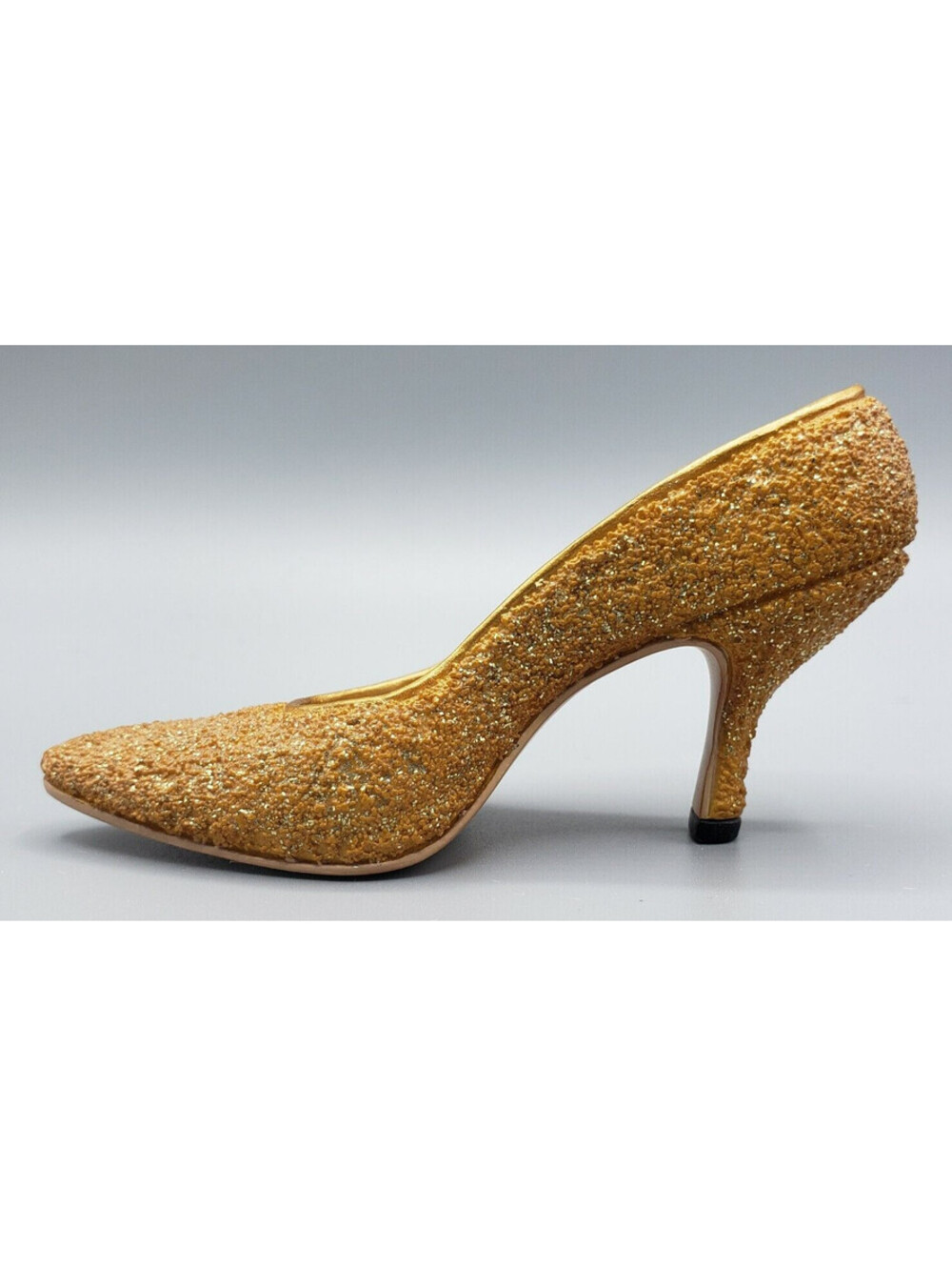 Just The Right Shoe Golden Stiletto 25045 1999 Raine Willits Design Gold